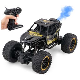 Fiddlerz Remote Control Rock Crawler Water Mist Spray High Speed RC Car Toys For Boys USB Rechargable 4WD Off Road Vehicle Toy Cars for Kids Best Birthday Gift - Black-23