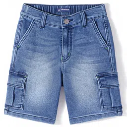 Pine Kids Denim Above Knee Length Shorts - Blue-picture-9
