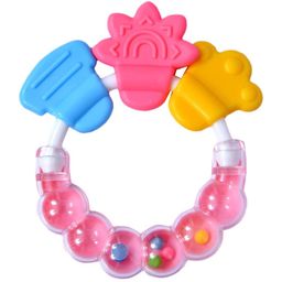 Dr Dad BPA Free Silicone Teether with Rattle Handle-24