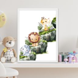 Outfit collections Jungle Theme Art Kids Painting For Wall Décor-image-42
