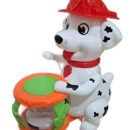 NEGOCIO Kids Musical Toy With Colorful Flashlights Music-Cute Dog Toy Drummer Dog With Music And Colorful Lights- Pack of 1- Color May Vary-3
