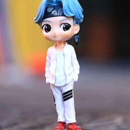QUIRKMALL BTS Suga Action Figure for Car Dashboard Decoration Office Desk & Study Table Merchandise for BTS Army and Kpop Lovers - Multicolor image 2