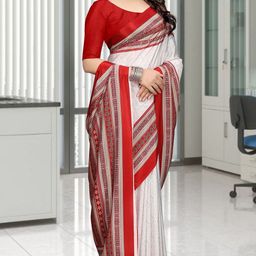 K 5 Fashion Ethnic Motifs Printed Pure Crepe Saree-image-74