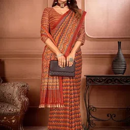 JAINICA Floral Pure Cotton Saree-picture-30