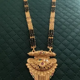 V.K.PAYAL.JEWELLERY Gold-Plated Artificial Beaded Mangalsutra-picture-36