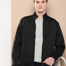 INVICTUS Mock Collar Tailored Jacket-56