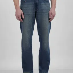 Numero Uno Blue Regular Fit Faded Jeans-image-84
