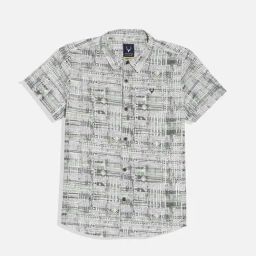 Allen Solly Kids Grey Printed Regular Fit Shirt-picture-15