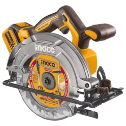 Ingco Cordless Circular Saw 165 mm Blade Diameter and 42 mm Maximum Cutting Capacity, CSLI1652-25