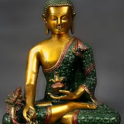 Exotic India Green Buddha Figurine Showpiece-image-70