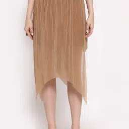 Lela Beige A-Line Skirt-picture-30
