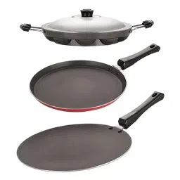 Nirlon Red Aluminium Non-Stick Heat Resistance Cookware Set of 3-19