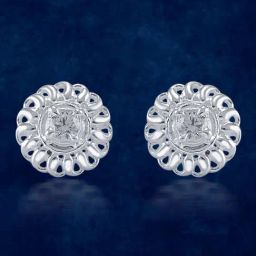 Taraash 92.5 Sterling Silver Floral Earrings for Women-image-44