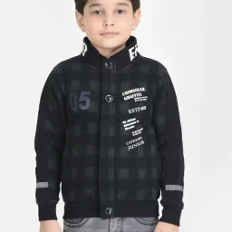 Crimsoune Club Kids Multicolor Checks Full Sleeves Sweatshirt-image-93