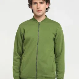 Bewakoof Green Regular Fit Jackets-picture-30