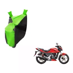 Auto Pearl Waterproof Two Wheeler Cover For Hero Xtreme Sports (Green & Black)-image-47