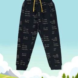 MINIKLUB Kids Black Printed Joggers-image-65