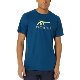 Asics Blue Regular Fit Printed Sports T-Shirt-image-53