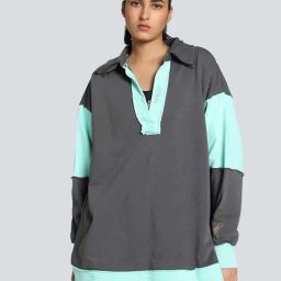 Puma Grey Color-Block Sweatshirt-7