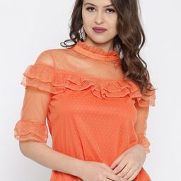 RARE Women Orange Top-image-28