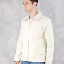 Crimsoune Club Cream Regular Fit Checks Jacket-image-61