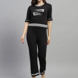 Monte Carlo Black & White Printed Co-Ord Set-image-32