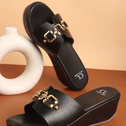 Carlton London Women's Black Casual Sandals-picture-45