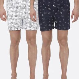 Urban Scottish Multicolored Regular Fit Printed Boxers - Pack Of 2-picture-17