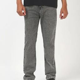 Bewakoof Grey Straight Fit Solid Jeans-image-52