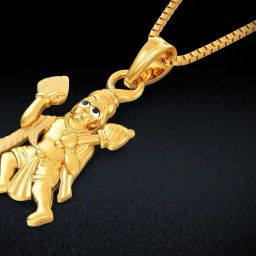 Joyalukkas 22k Gilded Hanuman Pendant-14
