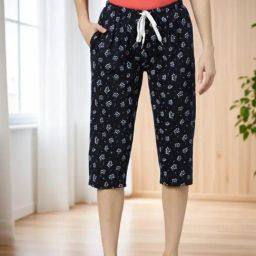 Kryptic Navy Printed Capris-image-6