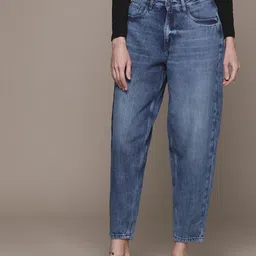 Moda Rapido Women Pure Cotton Mom Fit Light Fade Stretchable Jeans-picture-11