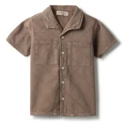 Tales & Stories Boys Brown Cotton Regular Fit Embroidered Shirt-picture-16