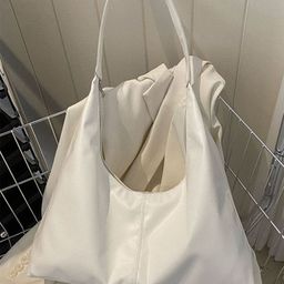 LULU & SKY PU Shopper Tote Bag With Fringed-57