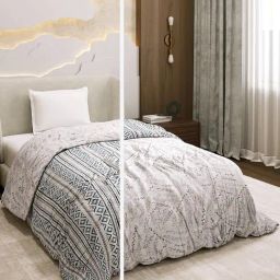 Monte Carlo Do-Daisy Multicolor Cotton Blend Printed Single Bed Dohar-image-57