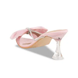 Stylestry Textured Block Sandals with Bows image 5