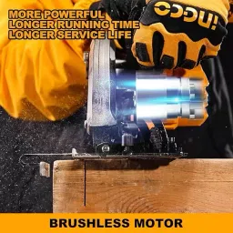 Ingco Cordless Circular Saw 165 mm Blade Diameter and 42 mm Maximum Cutting Capacity, CSLI1652 image 3