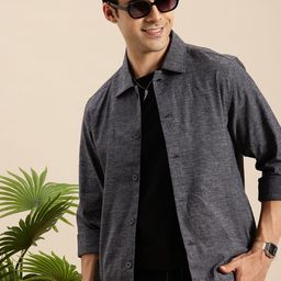 Mast & Harbour Linen Cotton Opaque Relaxed Fit Casual Shirt-image-22
