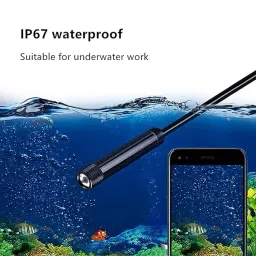 TECHNOVIEW Waterproof Endoscope Mini HD Borescope Camera Snake Tube With 7 mm Lens and 6 LED image 2