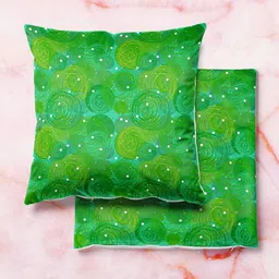ArtzFolio Multicoloured Set of 2 Square Cushion Covers image 1