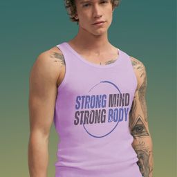 Uniplanet store Printed Cotton Innerwear Vests UVM-STRNG-BODY-PRPL-S-25