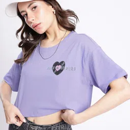 glitchez Peak Delusion Boxy Graphic Printed Crop T-shirt-image-34