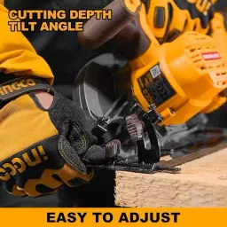 Ingco Cordless Circular Saw 165 mm Blade Diameter and 42 mm Maximum Cutting Capacity, CSLI1652 image 4