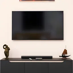 SPYDER CRAFT Black Engineered Wood Spyder Craft Matte Finish TV Entertainment Unit-picture-37