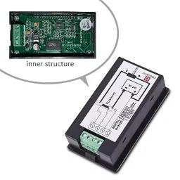 amiciSense 4 in 1 DC Energy Meter 6.5 - 100 V 100 Amp 10 kW Power Digital Display with Blue Back Light image 3