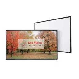 True Vision 92 inch Projector Screen Acoustics Woven Wall Mount 16.9 Fixed Frame With 3Boarder White-20