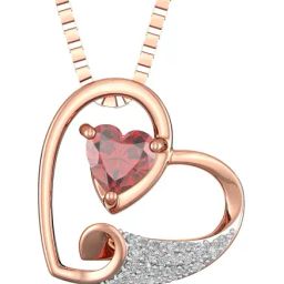 Joyalukkas Pride 18 kt Gold & Diamond Pendant with Chain-picture-2