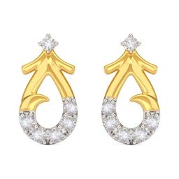 Joyalukkas 18 kt Gold & Diamond Stud Earrings-picture-3