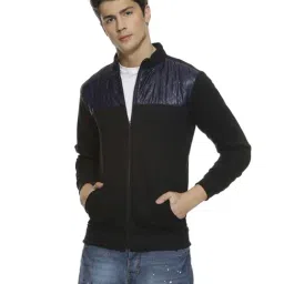 Campus Sutra Black & Blue Full Sleeves Jacket-picture-24
