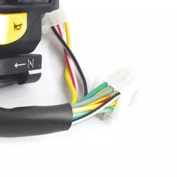 Uno Minda Handle Bar Switch - Left Side - With Wire, 2 Couplers, Kick Start for TVS Victor GX (SW-0657L) image 2